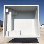 Piscine coque polyester de moins de 10m2 à fond plat avec escalier d'angle modèle Palma