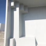 Piscine coque polyester de moins de 10m2 à fond plat avec escalier d'angle modèle Palma